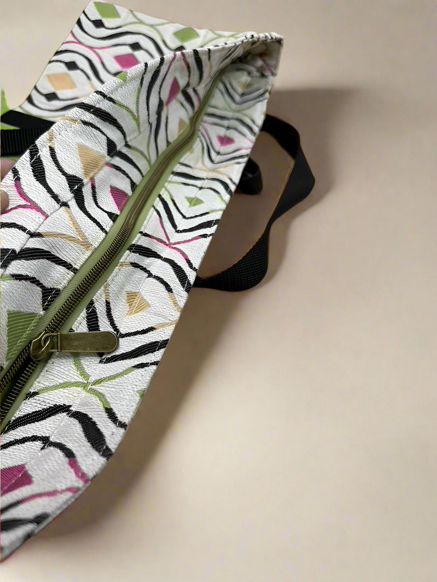 Pastel Geo Weekender Tote – Retro Style Meets Everyday Utility