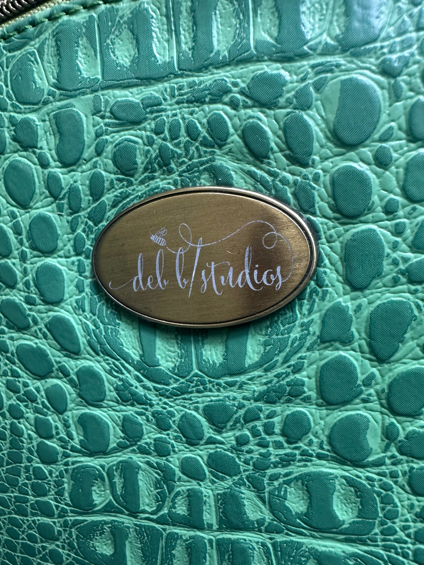 The Lola - Pastel Green Croc-Embossed Vegan Leather Handbag Handbag