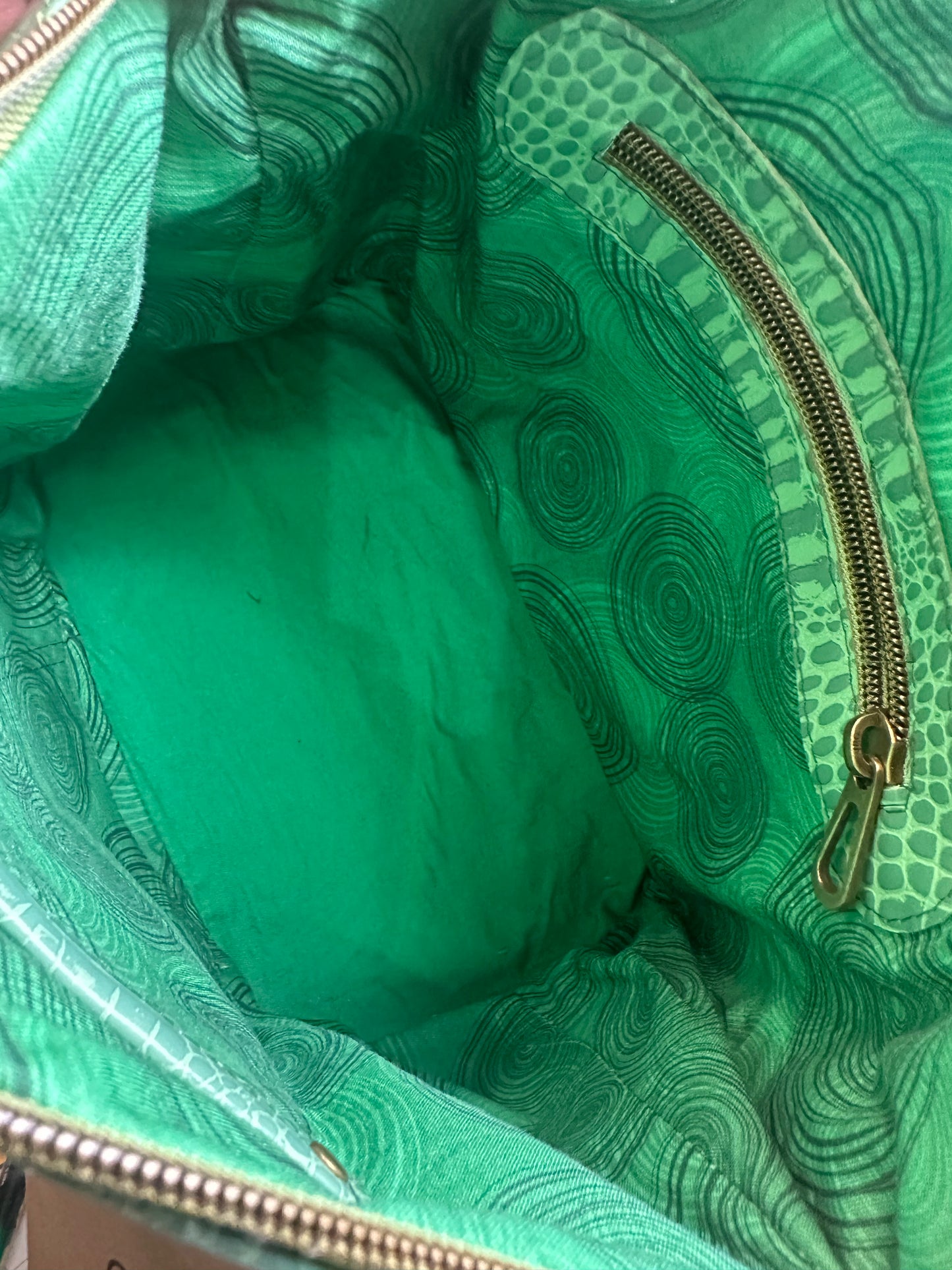 The Lola - Pastel Green Croc-Embossed Vegan Leather Handbag Handbag