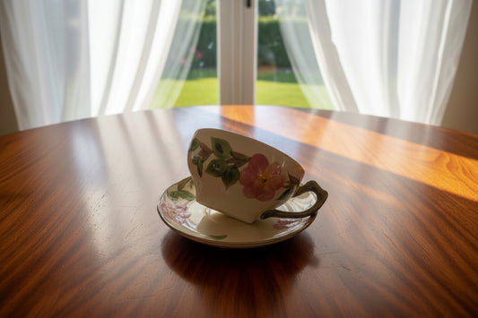 Desert Rose Coffee Cup, BB and Desert Plate