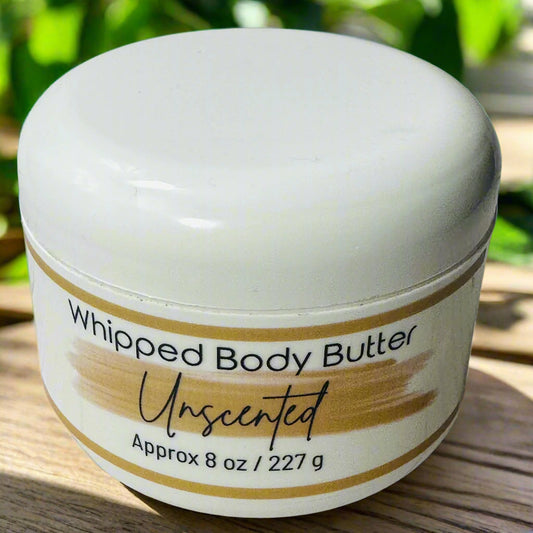 Unscented Whipped Body Butter – Pure, Gentle Hydration for Sensitive Skin