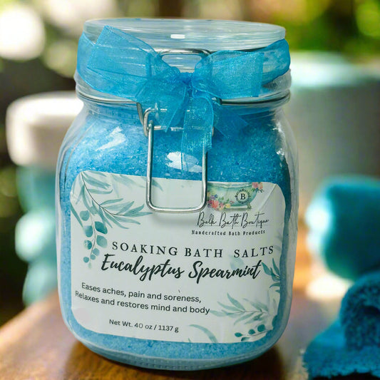 Eucalyptus Spearmint Bath Salts – Refresh & Recharge