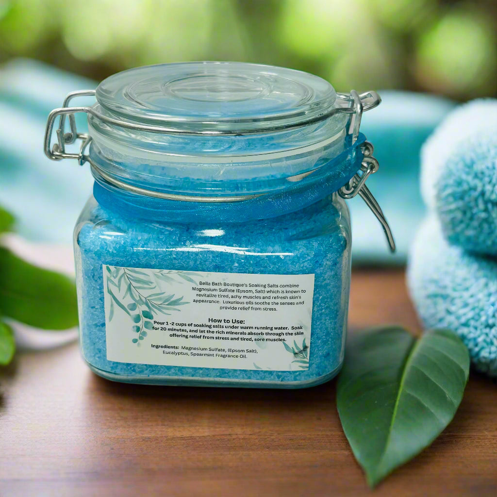 Eucalyptus Spearmint Bath Salts – Refresh & Recharge