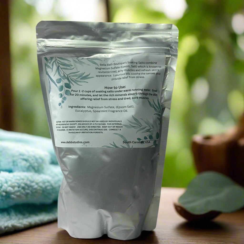 Eucalyptus Spearmint Bath Salts – Refresh & Recharge