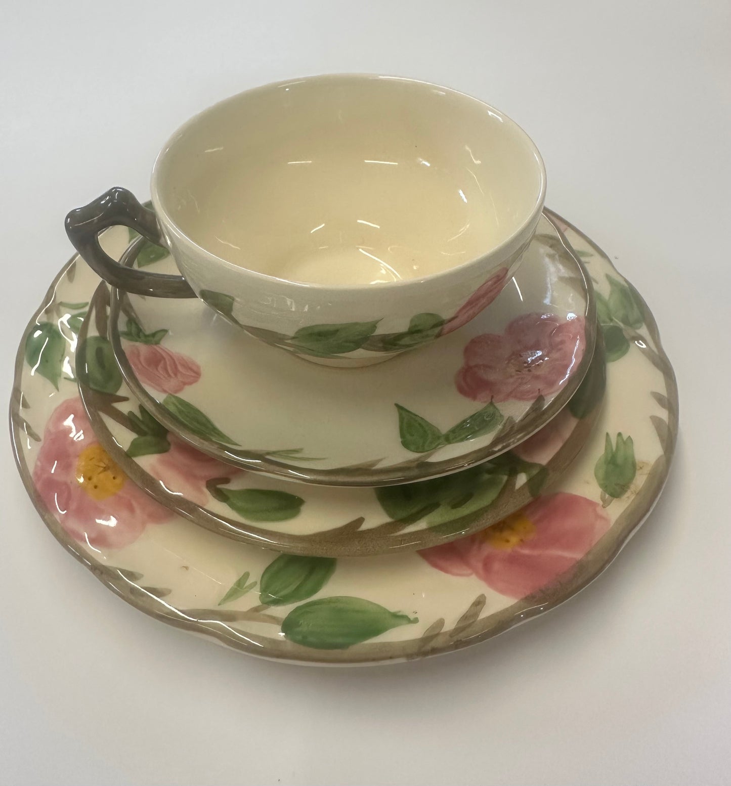Desert Rose Coffee Cup, BB and Desert Plate