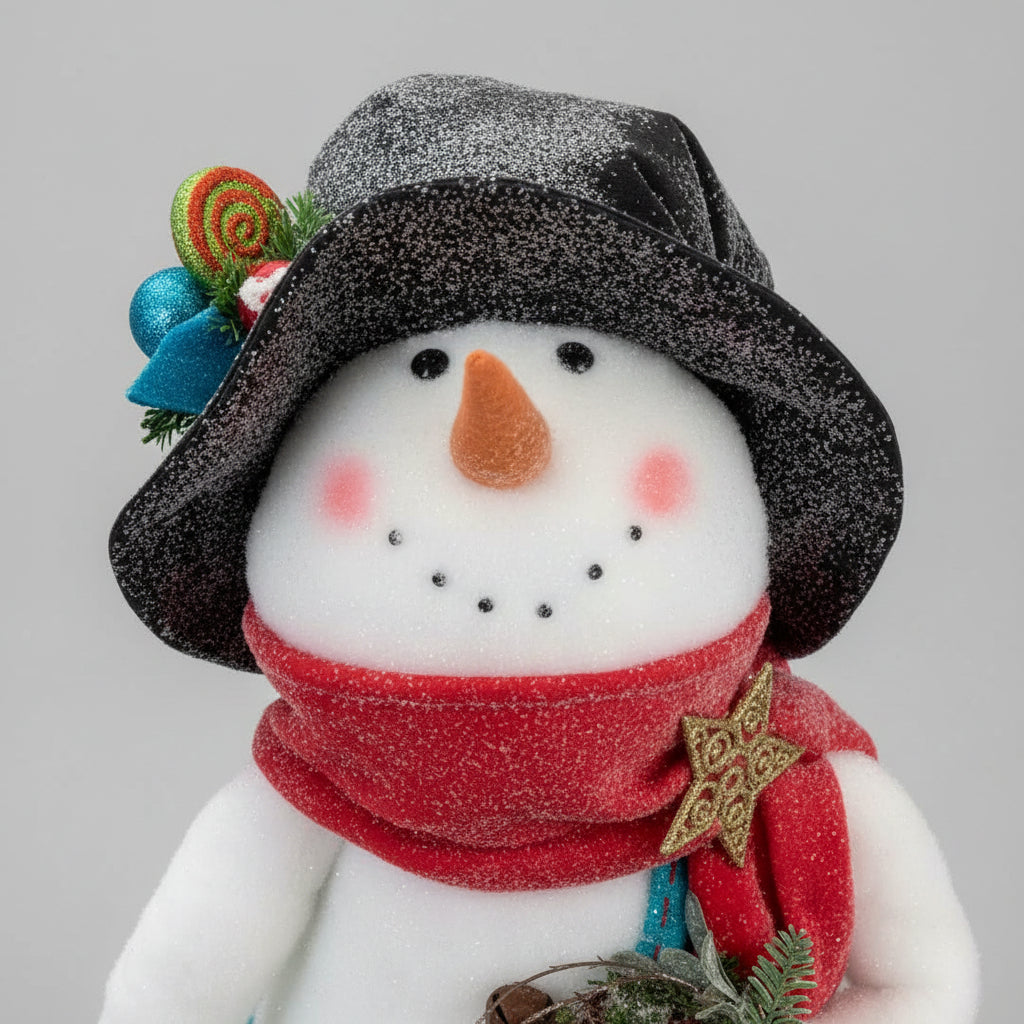 Snowman - Red&Teal - 3 feet